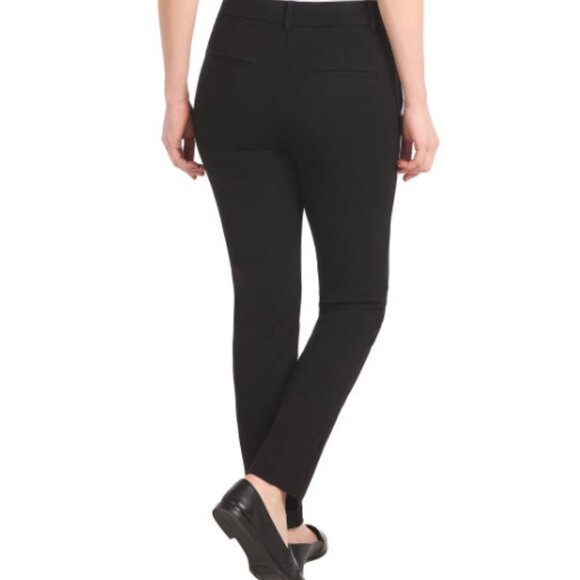 NWT Dalia Womens Tummy Control Twill Pull On Pant Black Size S $60 11HL051 - Picture 3 of 3